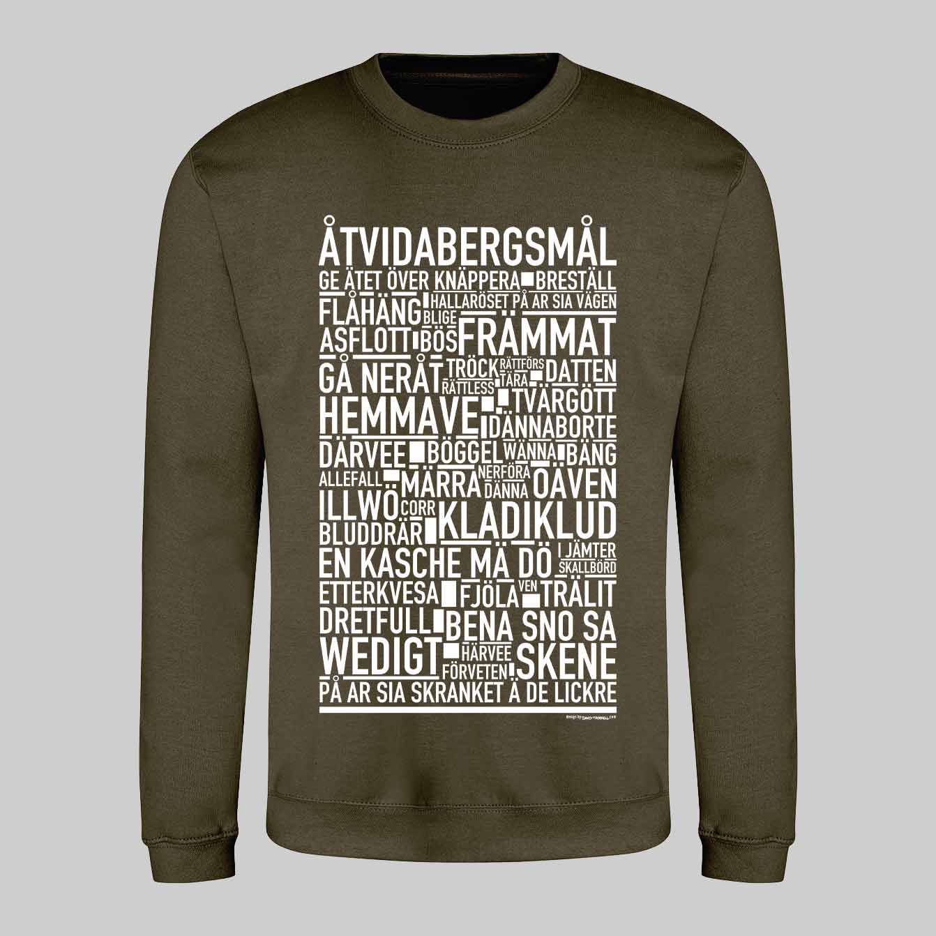 Åtvidabergsmål Dialekt Text Sweatshirt