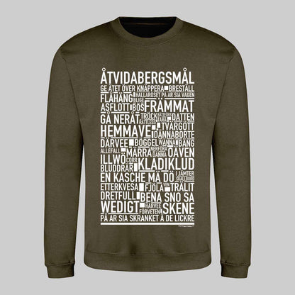 Åtvidabergsmål Dialekt Text Sweatshirt