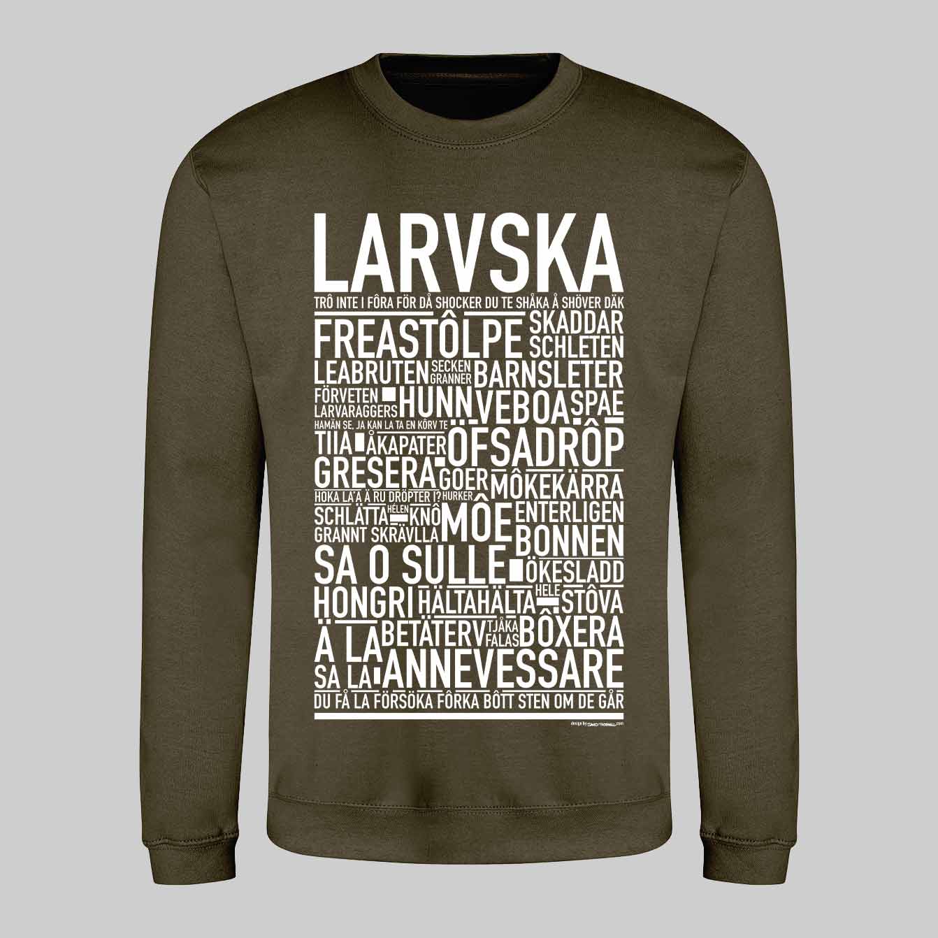 Larvska Dialekt Text Sweatshirt