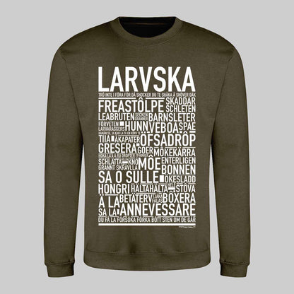 Larvska Dialekt Text Sweatshirt