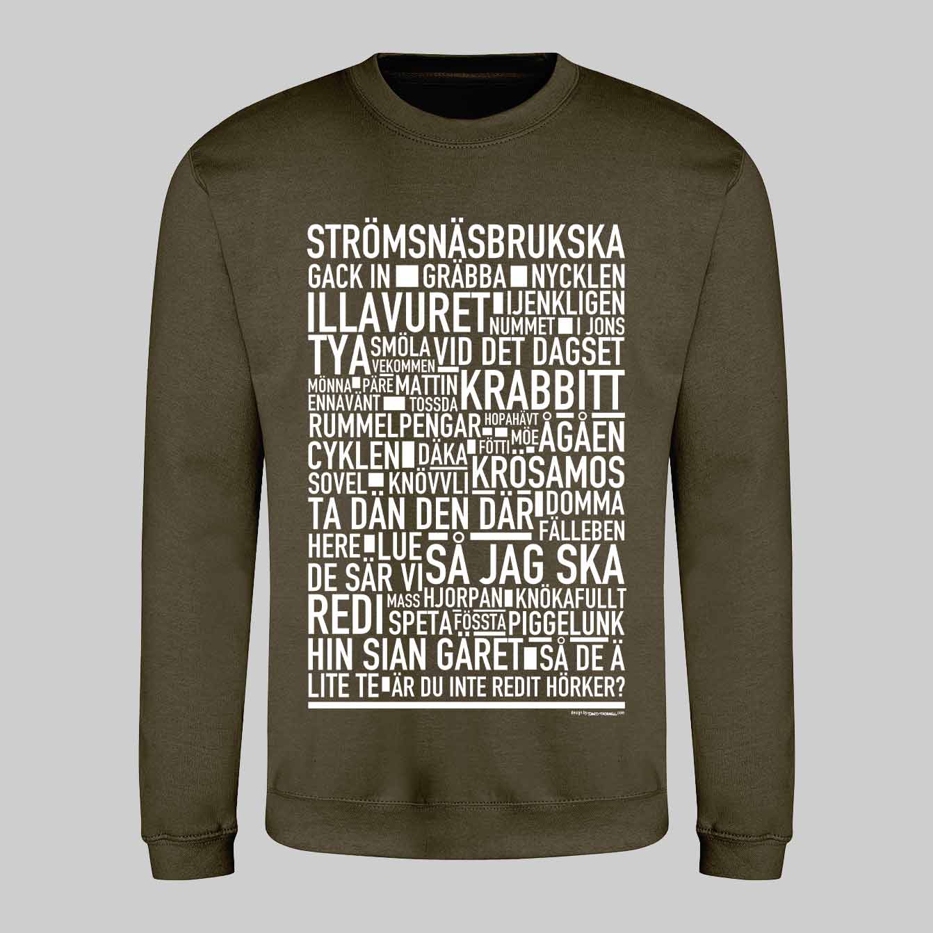 Strömsnäsbrukska Dialekt Text Sweatshirt