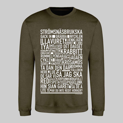 Strömsnäsbrukska Dialekt Text Sweatshirt