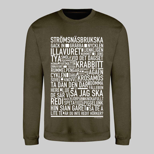 Strömsnäsbrukska Dialekt Text Sweatshirt