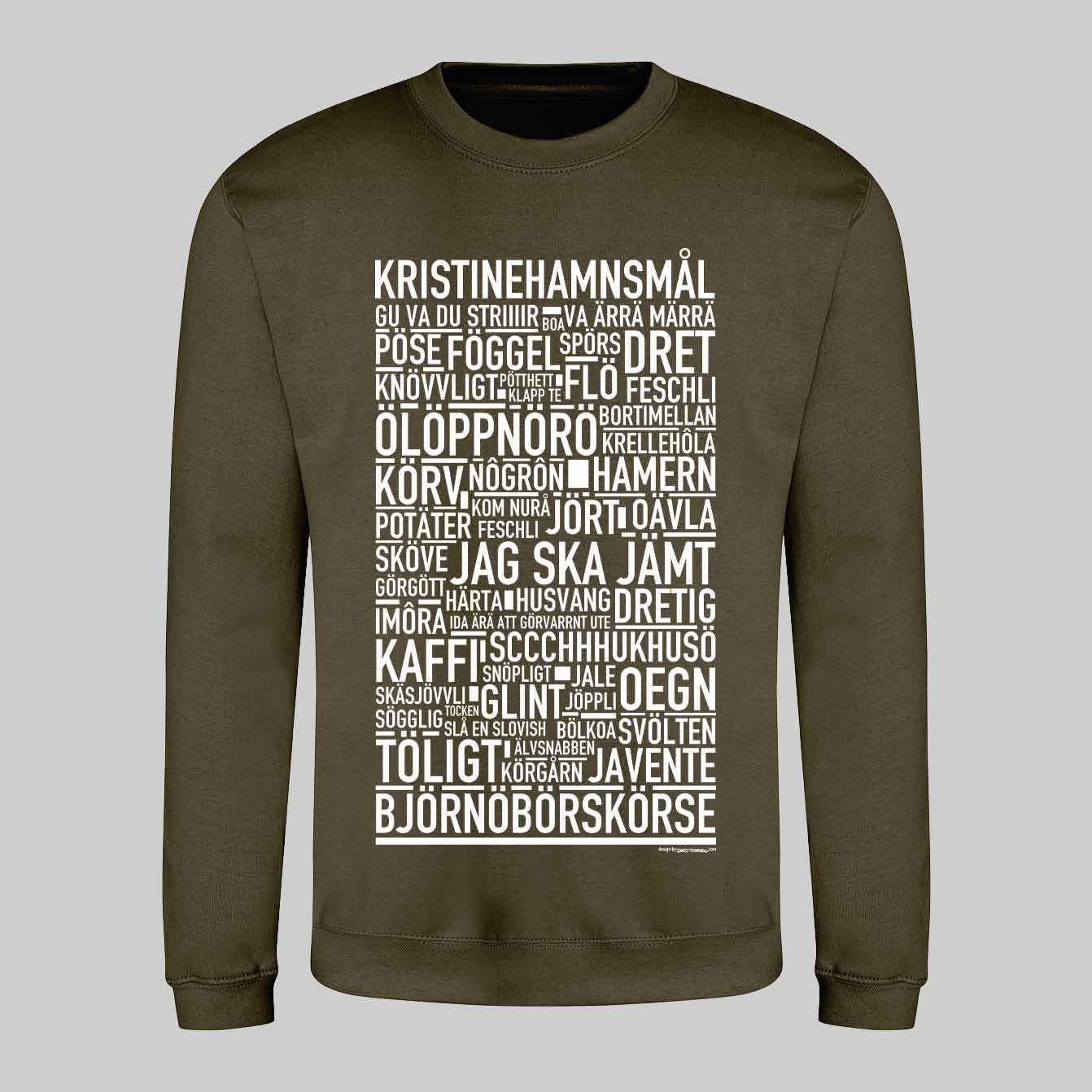 Kristinehamnsmål Dialekt Text Sweatshirt