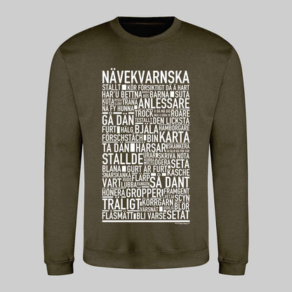 Nävekvarnska Dialekt Text Sweatshirt