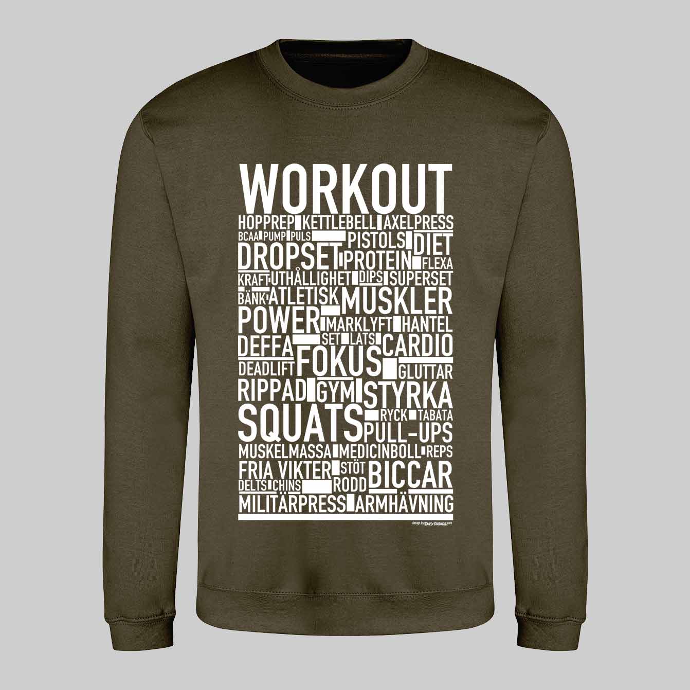Workout Text Sweatshirt
