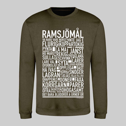 Ramsjömål Dialekt Text Sweatshirt