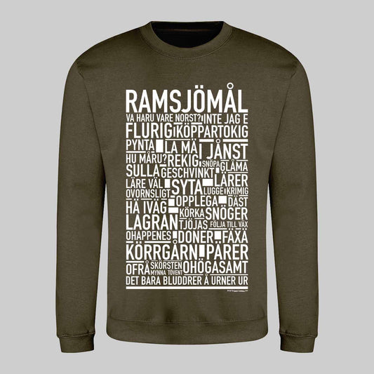 Ramsjömål Dialekt Text Sweatshirt