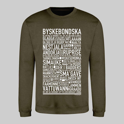 Byskebondska Dialekt Text Sweatshirt