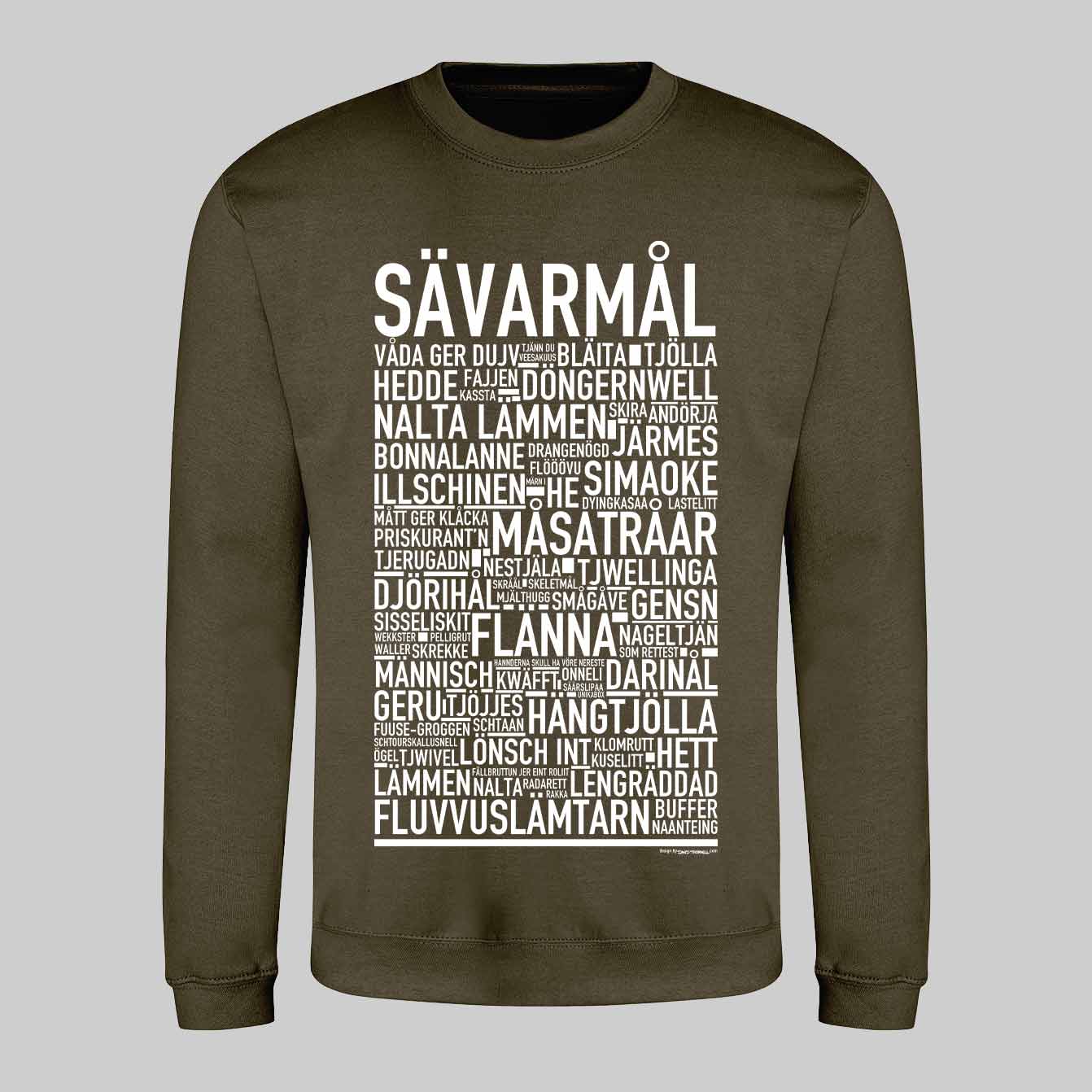 Sävarmål Dialekt Text Sweatshirt
