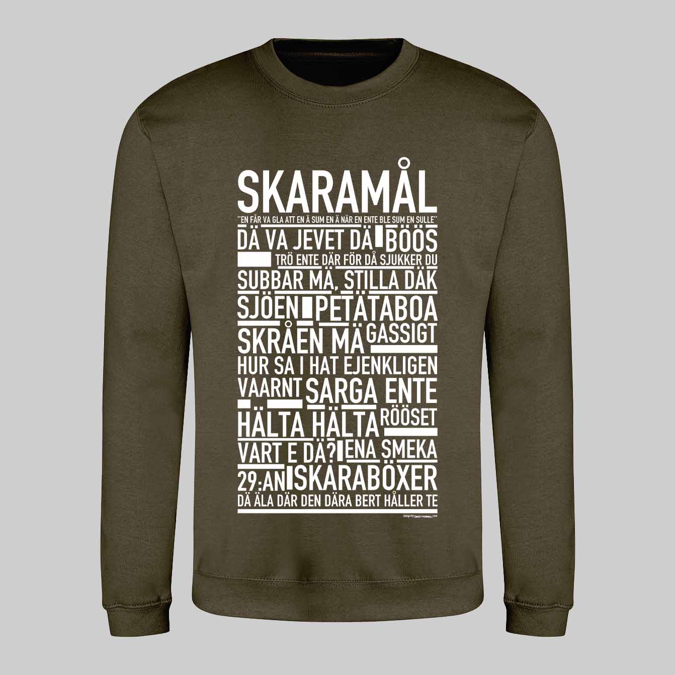 Skaramål Dialekt Text Sweatshirt