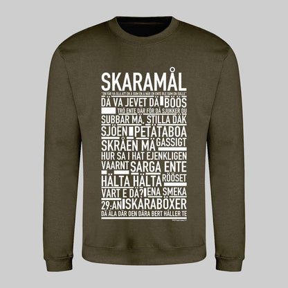 Skaramål Dialekt Text Sweatshirt