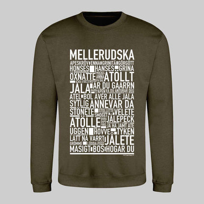 Mellerudska Dialekt Text Sweatshirt