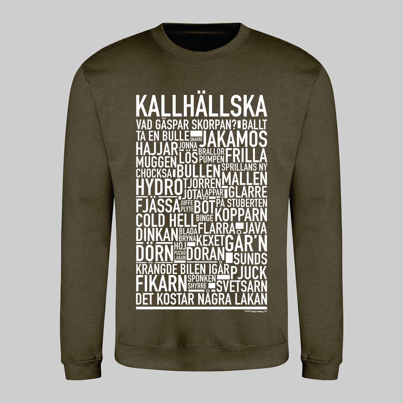 Kallhällska Dialekt Text Sweatshirt