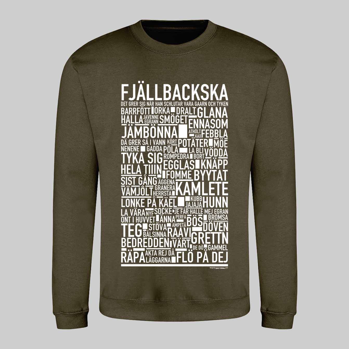 Fjällbackska Dialekt Text Sweatshirt