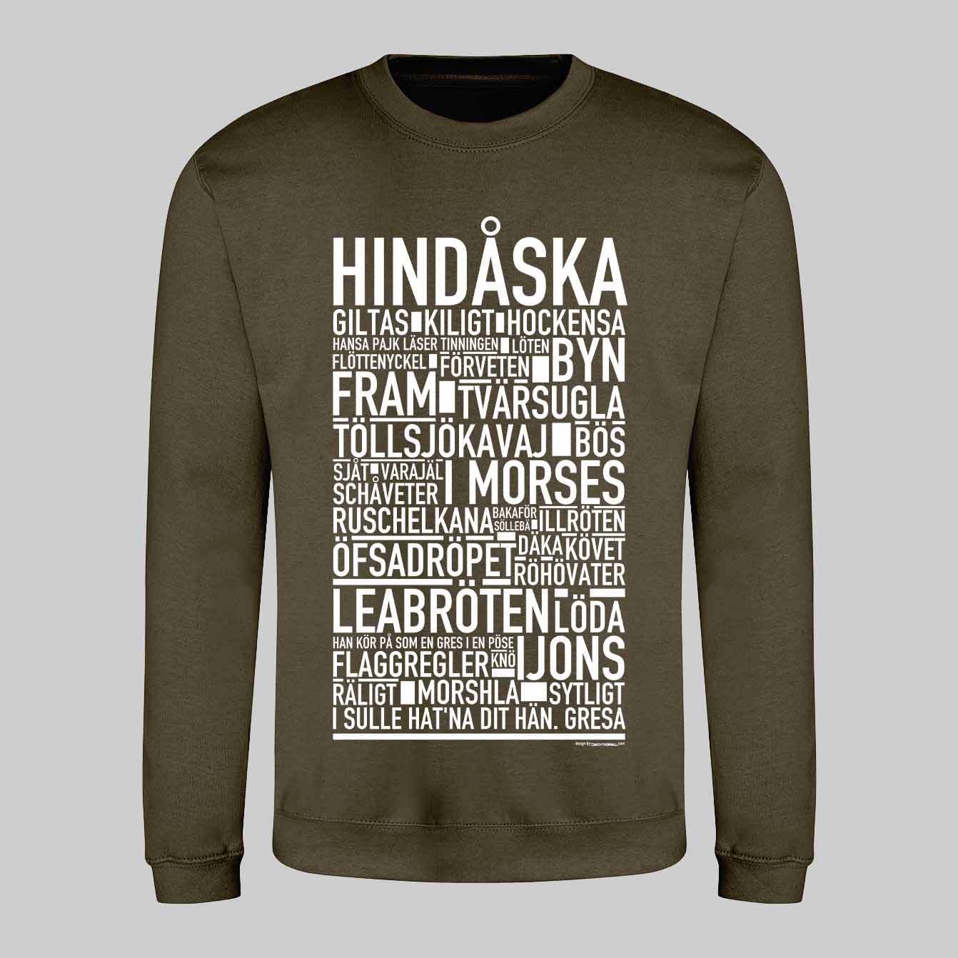 Hindåska Dialekt Text Sweatshirt