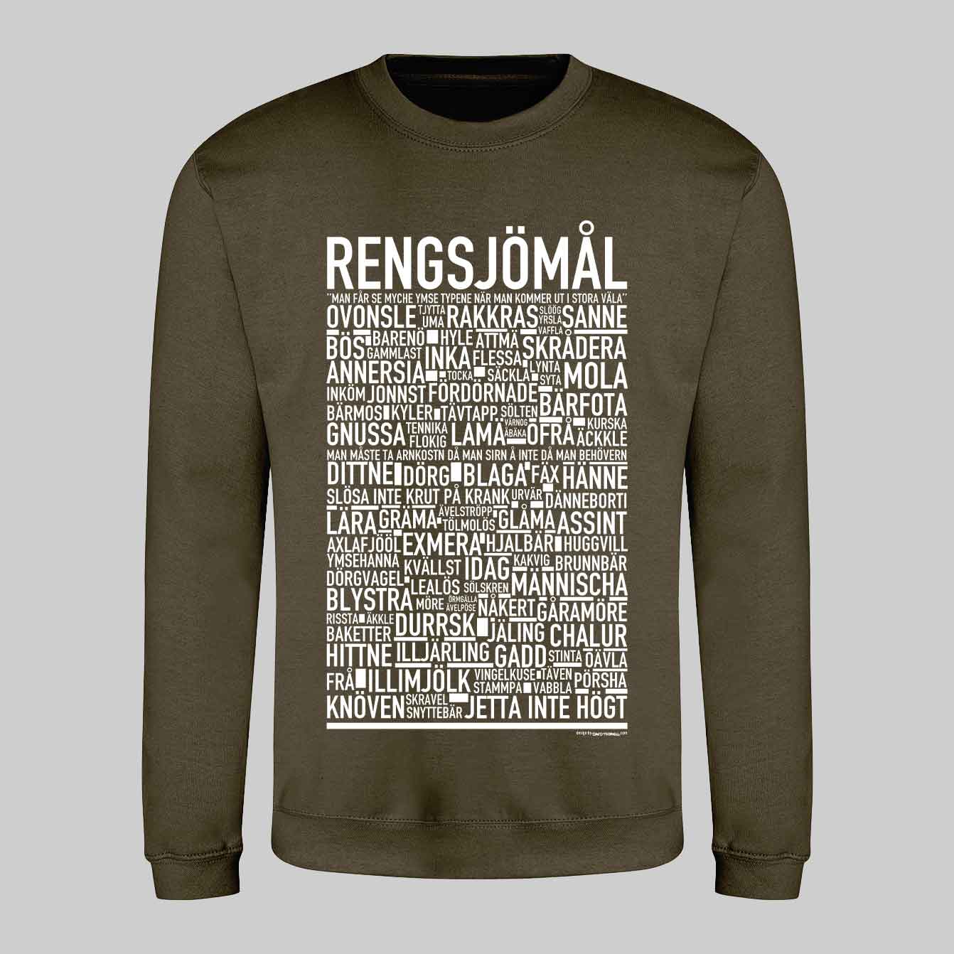 Regnsjömål Dialekt Text Sweatshirt