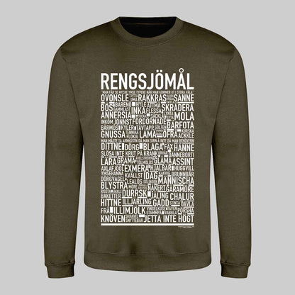 Regnsjömål Dialekt Text Sweatshirt