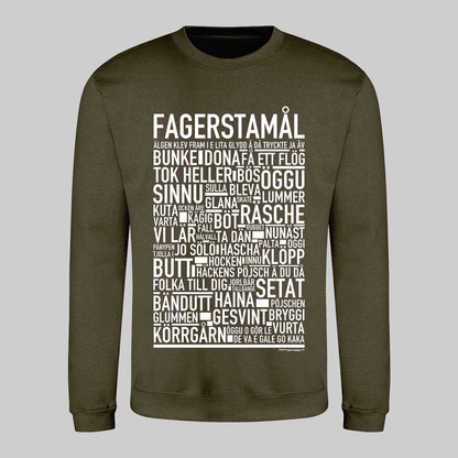 Fagerstamål Dialekt Text Sweatshirt