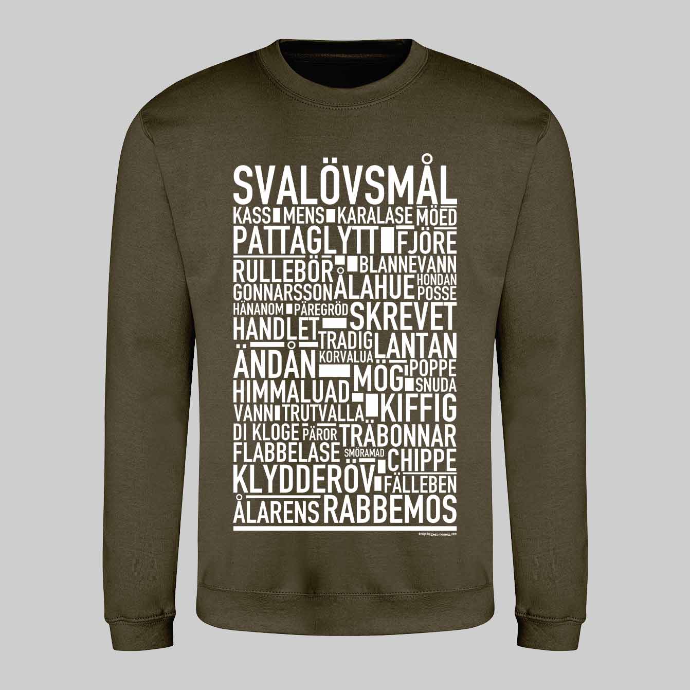 Svalövsmål Dialekt Text Sweatshirt