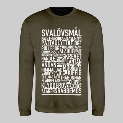 Svalövsmål Dialekt Text Sweatshirt