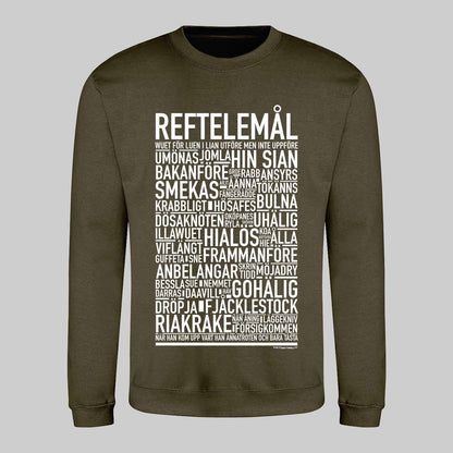 Reftlemål Dialekt Text Sweatshirt