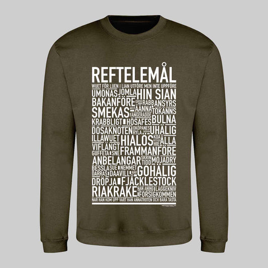 Reftlemål Dialekt Text Sweatshirt