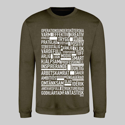 Operationsundersköterska Text Sweatshirt