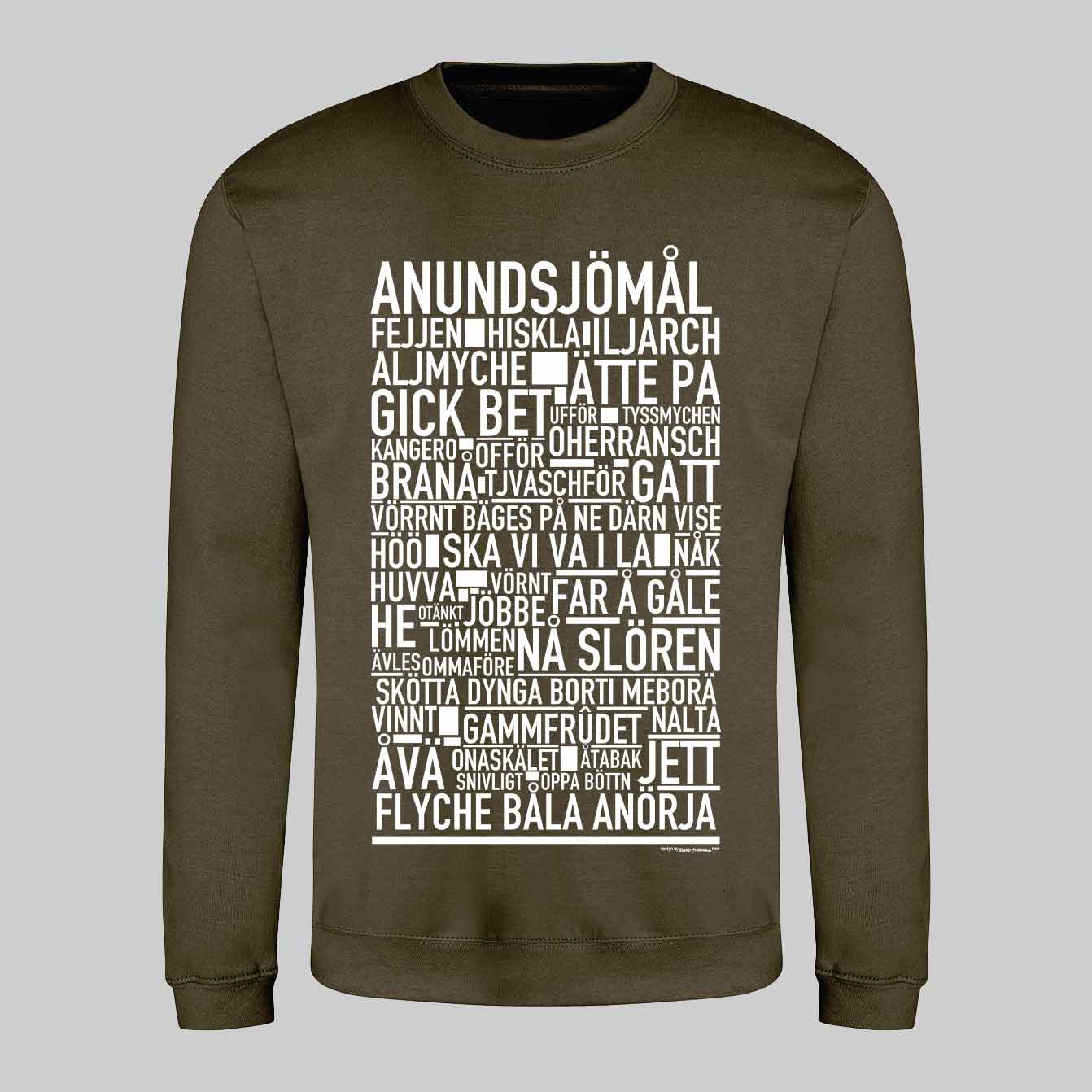 Anundsjömål Dialekt Text Sweatshirt