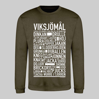 Viksjömål Dialekt Text Sweatshirt