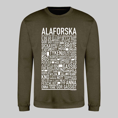 Alaforska Dialekt Text Sweatshirt