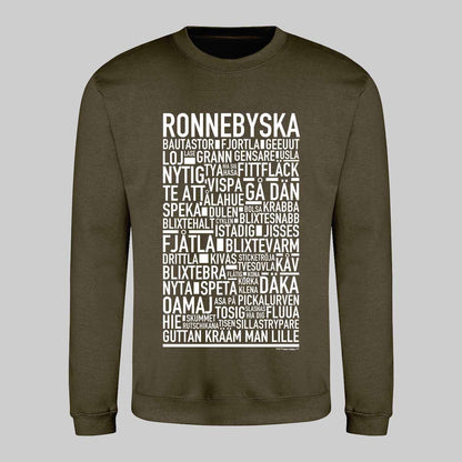 Ronnebyska Dialekt Text Sweatshirt