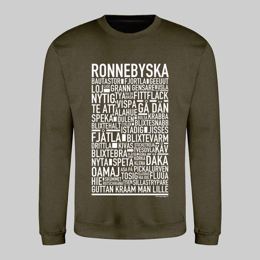 Ronnebyska Dialekt Text Sweatshirt
