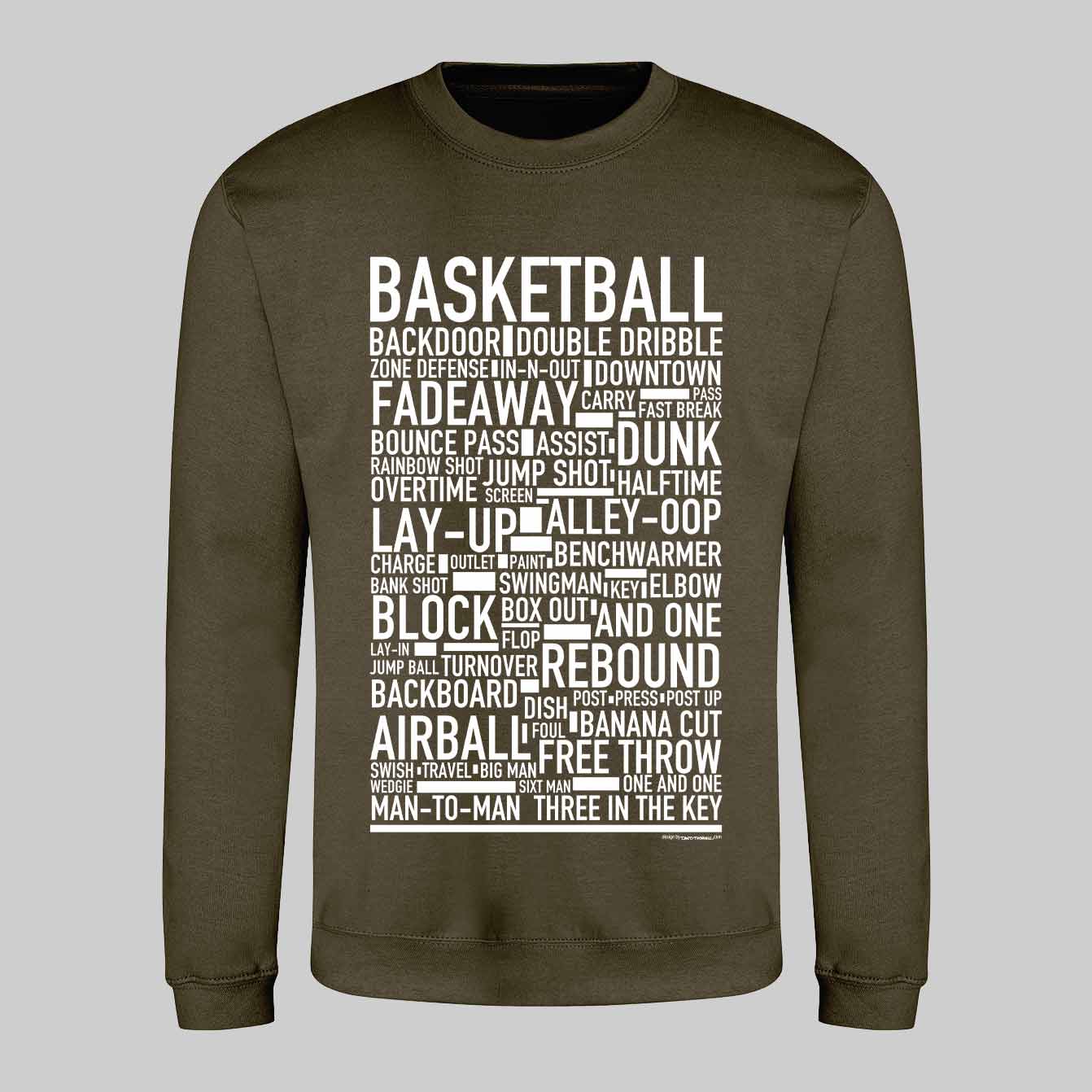Basketball Text Sweatshirt