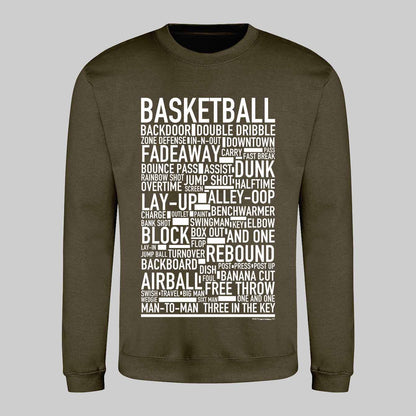 Basketball Text Sweatshirt