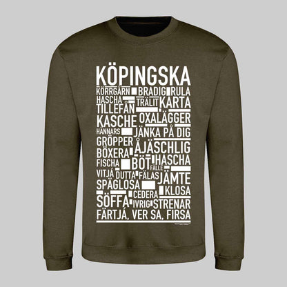 Köpingska Dialekt Text Sweatshirt