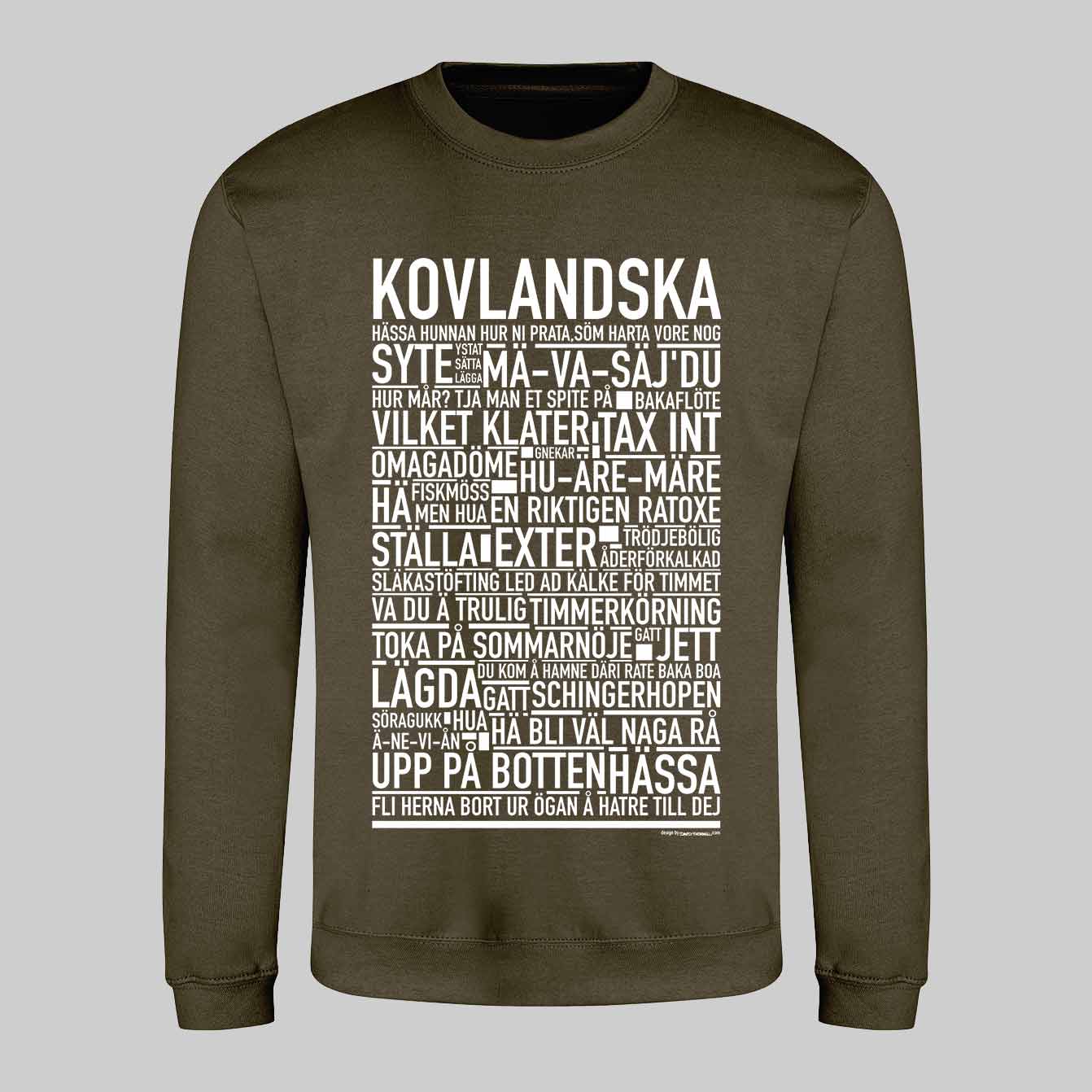 Kovlandska Dialekt Text Sweatshirt