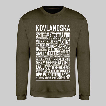 Kovlandska Dialekt Text Sweatshirt