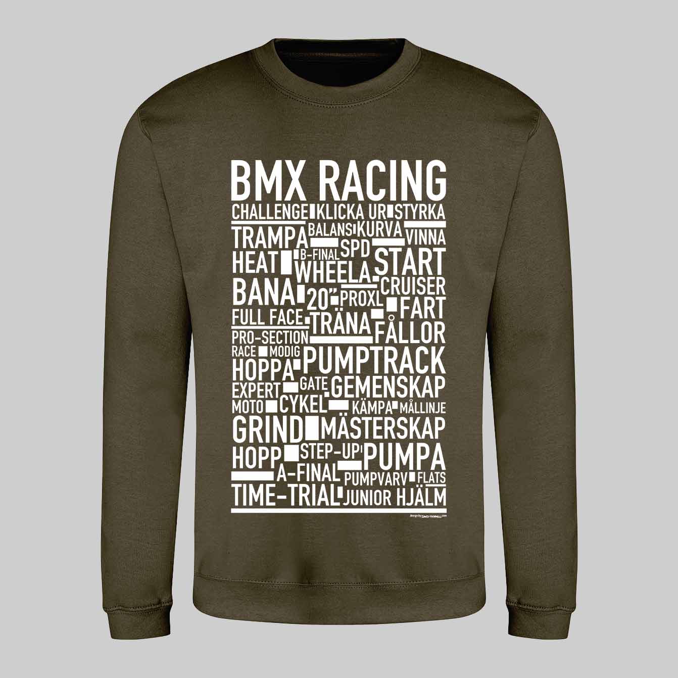 BMX Racing Text Sweatshirt