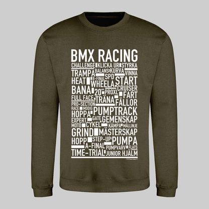 BMX Racing Text Sweatshirt