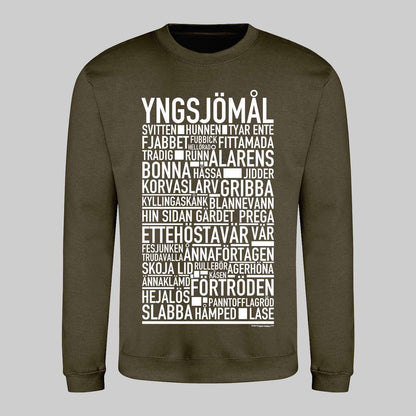 Yngsjömål Dialekt Text Sweatshirt