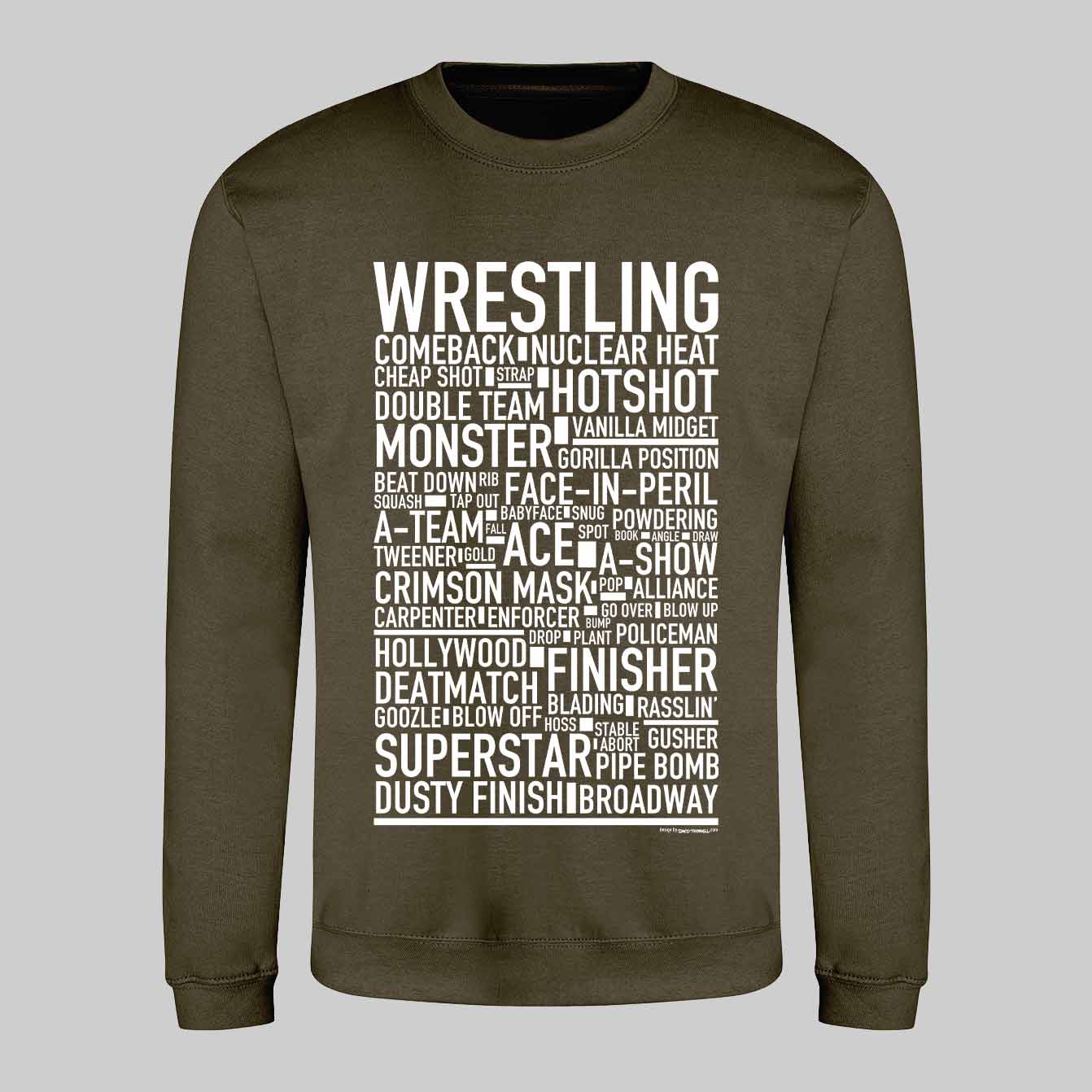Wrestling Text Sweatshirt