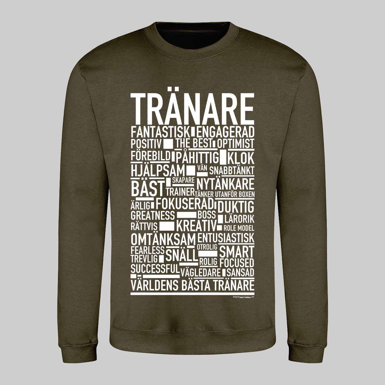 Tränare Text Sweatshirt