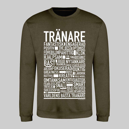 Tränare Text Sweatshirt