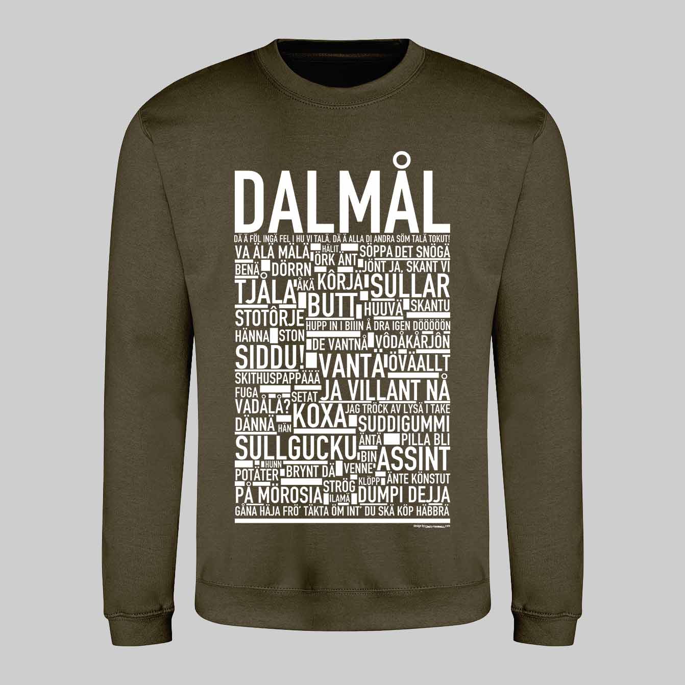 Dalmål Dialekt Text Sweatshirt