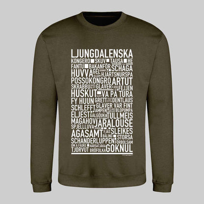 Ljungdalenska Dialekt Text Sweatshirt