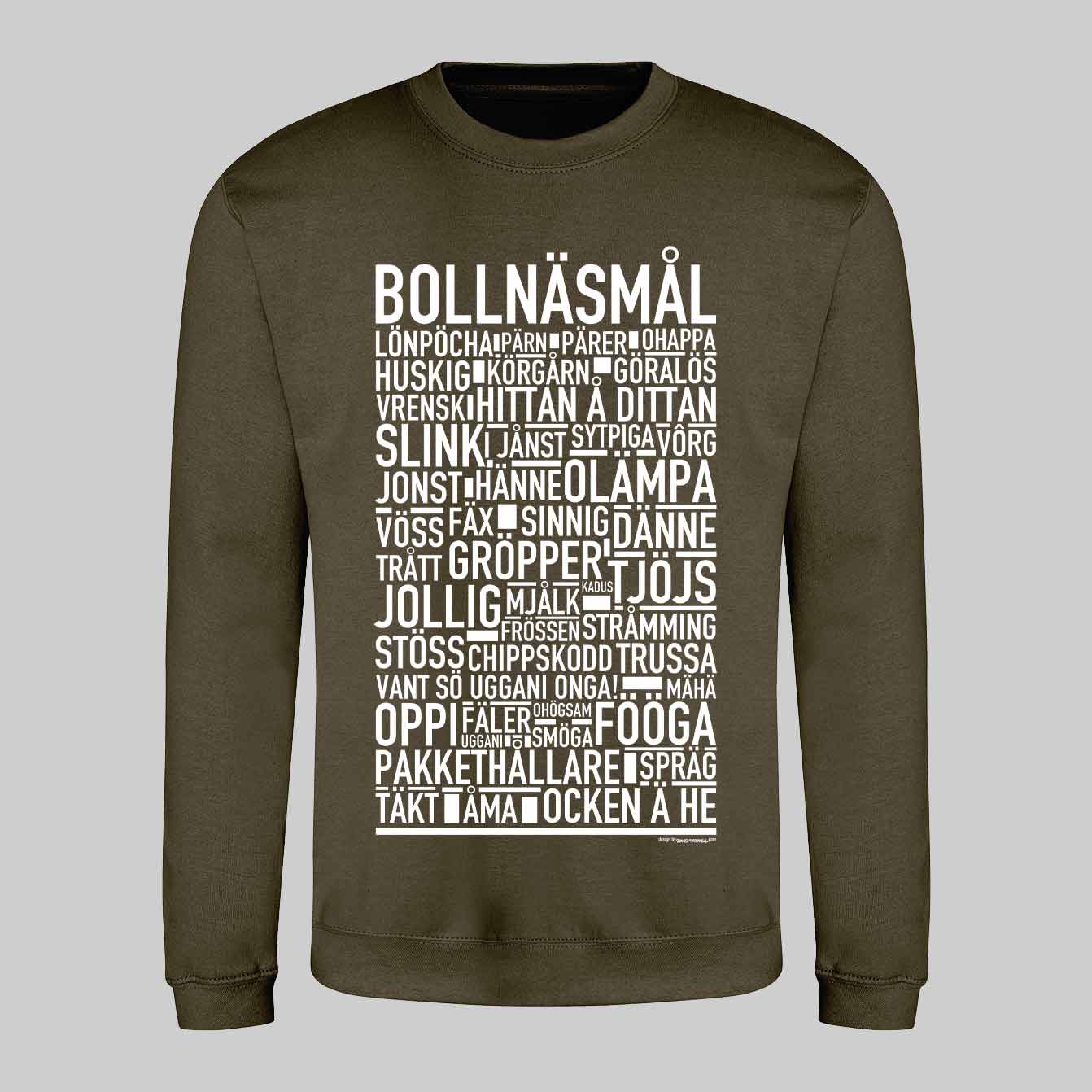 Bollnäsmål Dialekt Text Sweatshirt