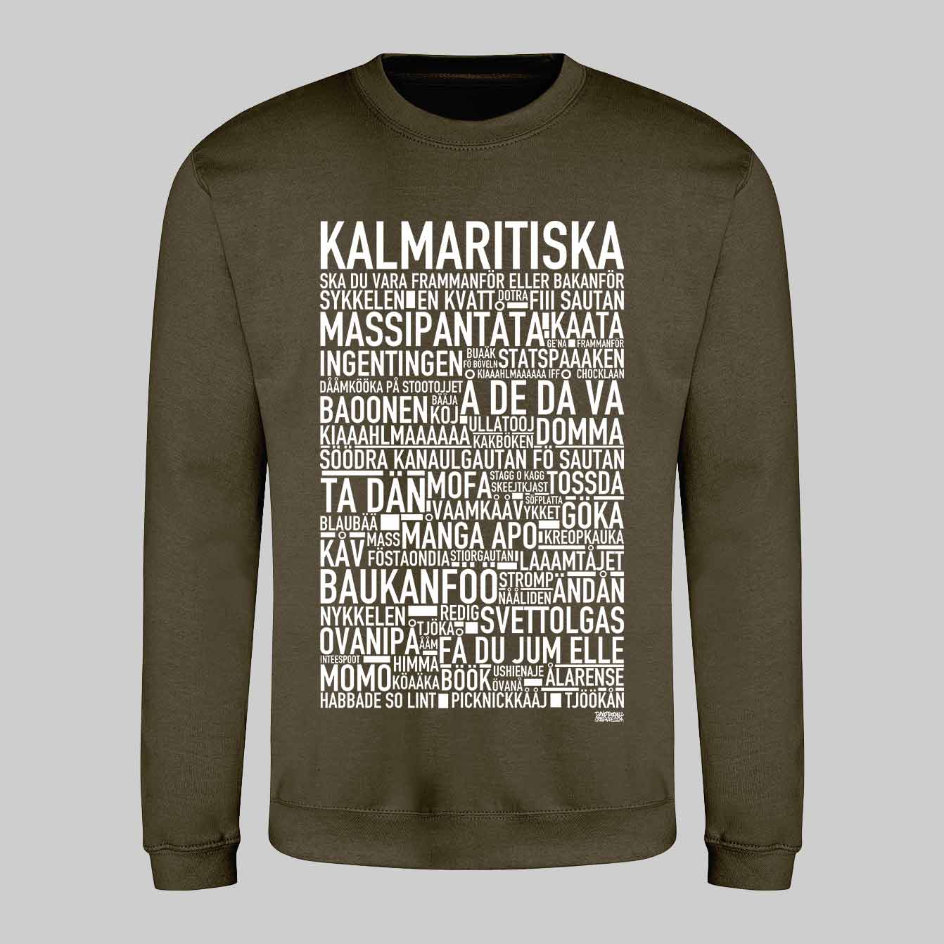 Kalmaritiska Dialekt Text Sweatshirt