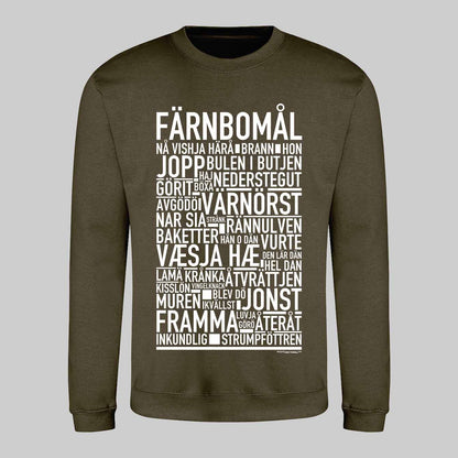 Färnbomål Dialekt Text Sweatshirt