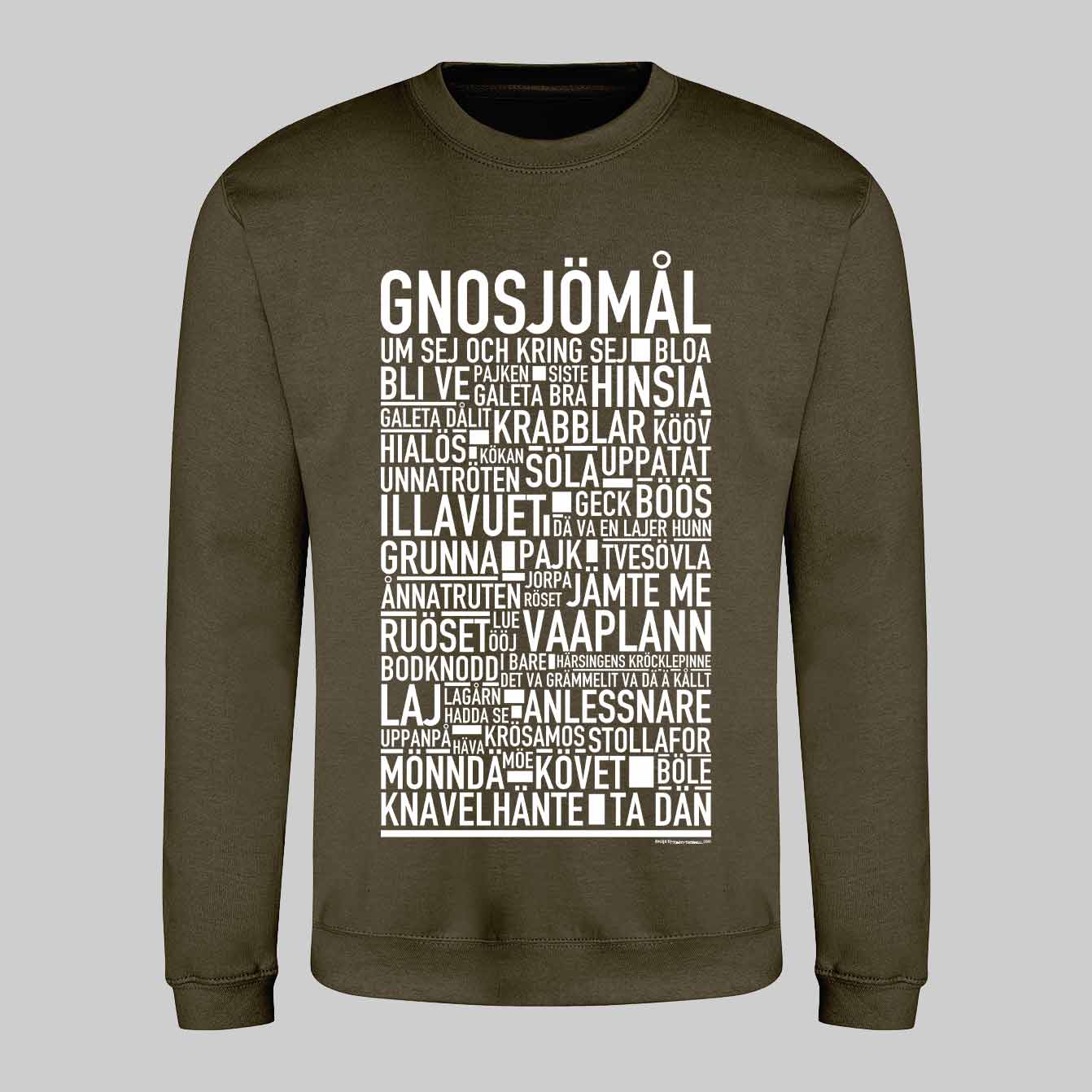 Gnosjömål Dialekt Text Sweatshirt